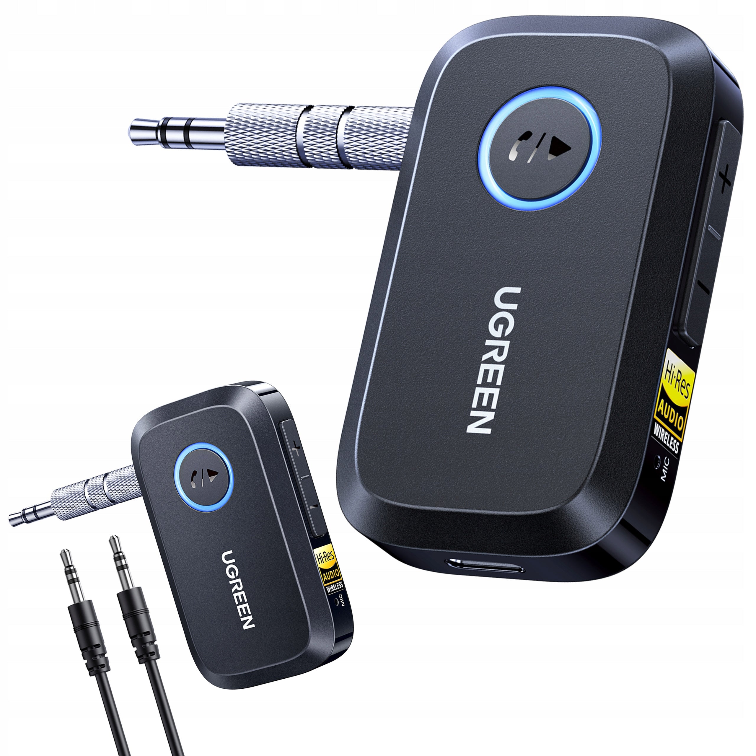 Ugreen 55546 Adapter Bluetooth 6.0 Receiver LDAC Hi-Res Audio AUX 3.5mm