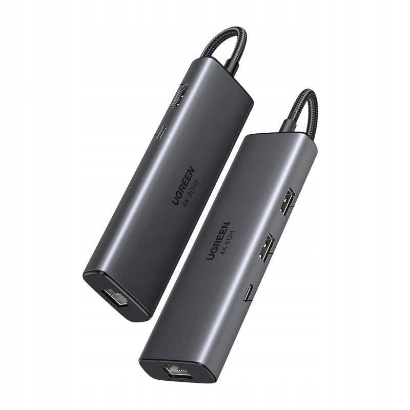 Ugreen CM512 USB-C Hub 6in1 HDMI 4K@60Hz 2xUSB USB-C 3.2 RJ45 PD 100W Packaging status original