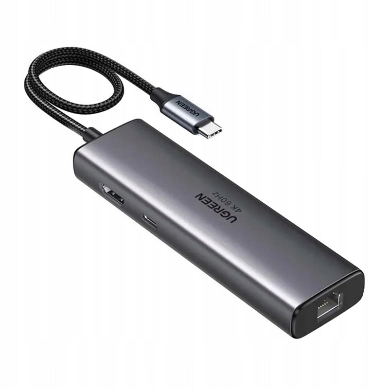 Ugreen CM512 USB-C Hub 6in1 HDMI 4K@60Hz 2xUSB USB-C 3.2 RJ45 PD 100W