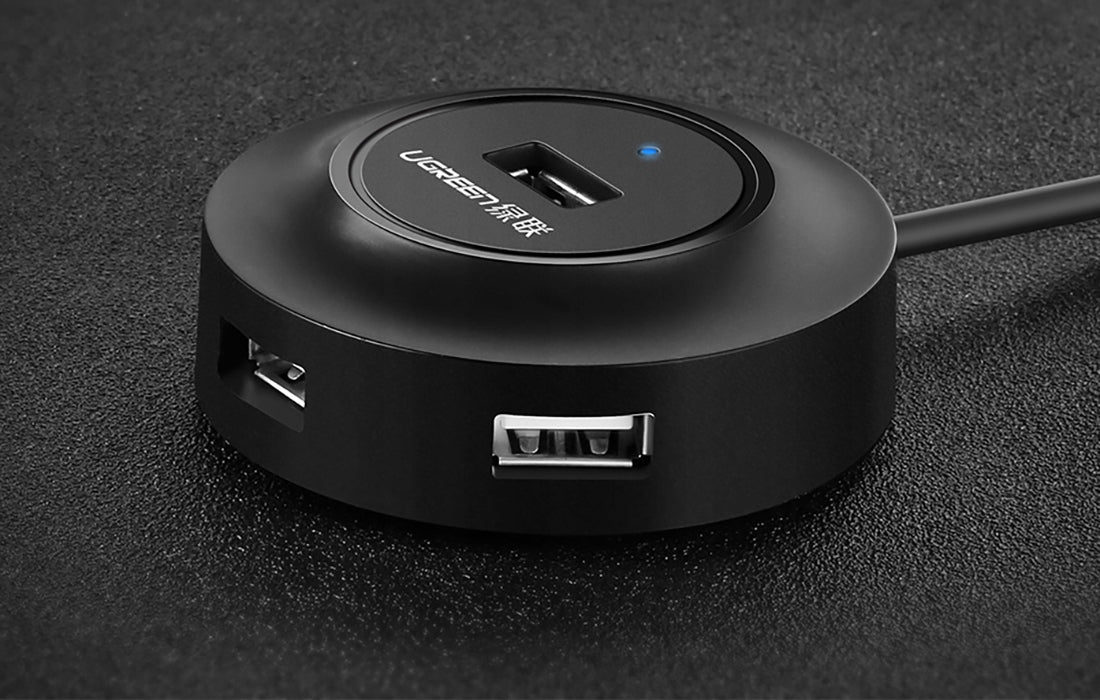 Ugreen CR106 USB Hub 4 Ports 1m Black 20277 Adapter 4in1 Windows Mac OS Manufacturer code 025619