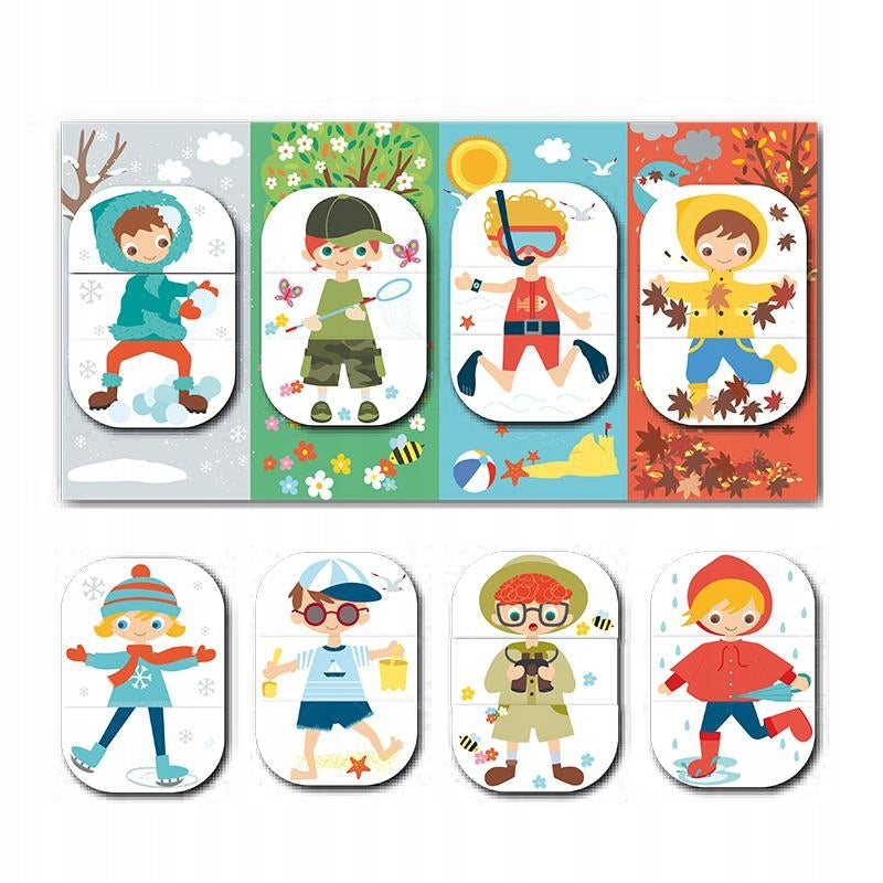 Apli Kids magnetinis žaidimas-dėlionė Sezonai