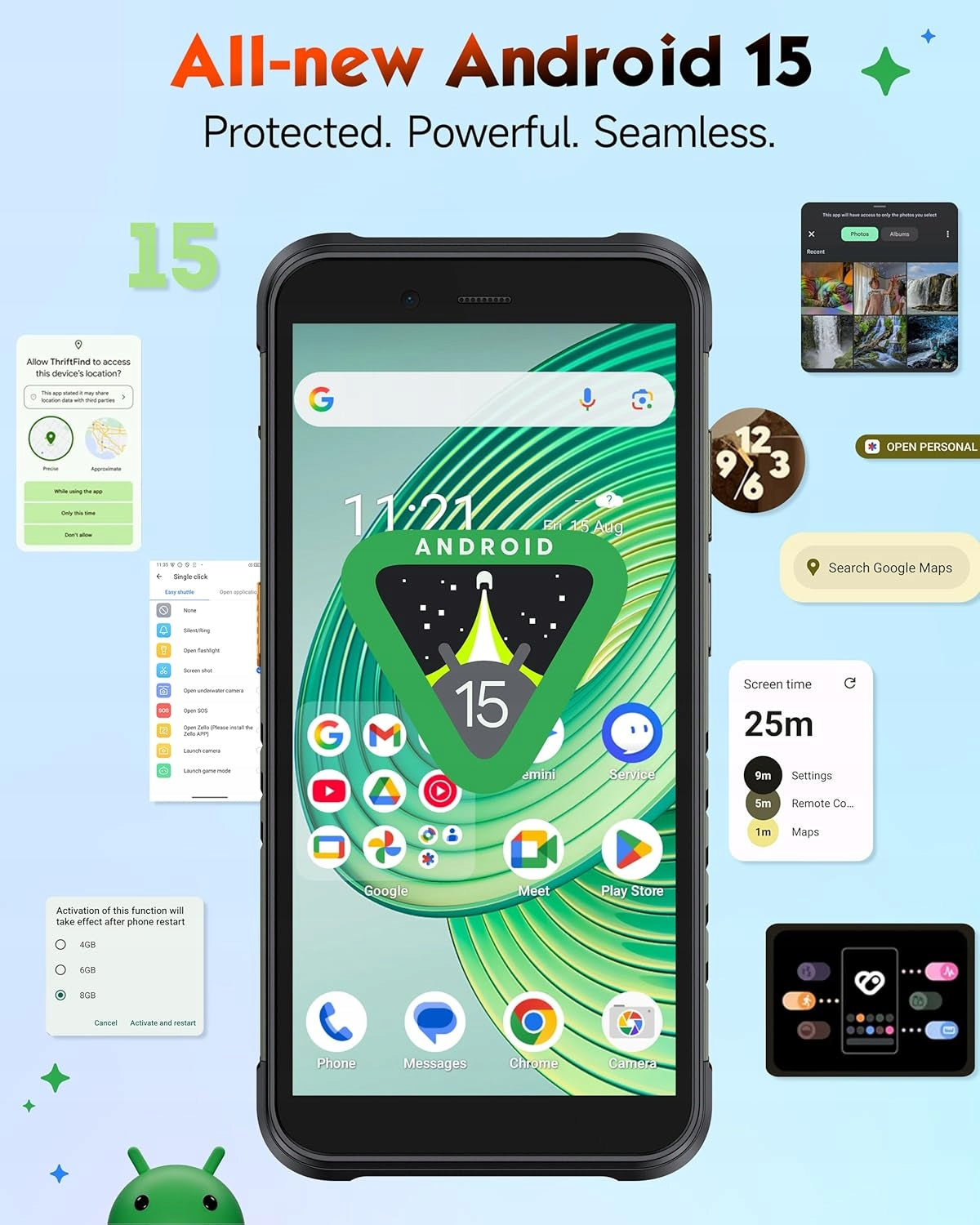 Ulefone RugKing 16GB+256GB Android 15 5.99"+case EAN (GTIN) 8581680764199