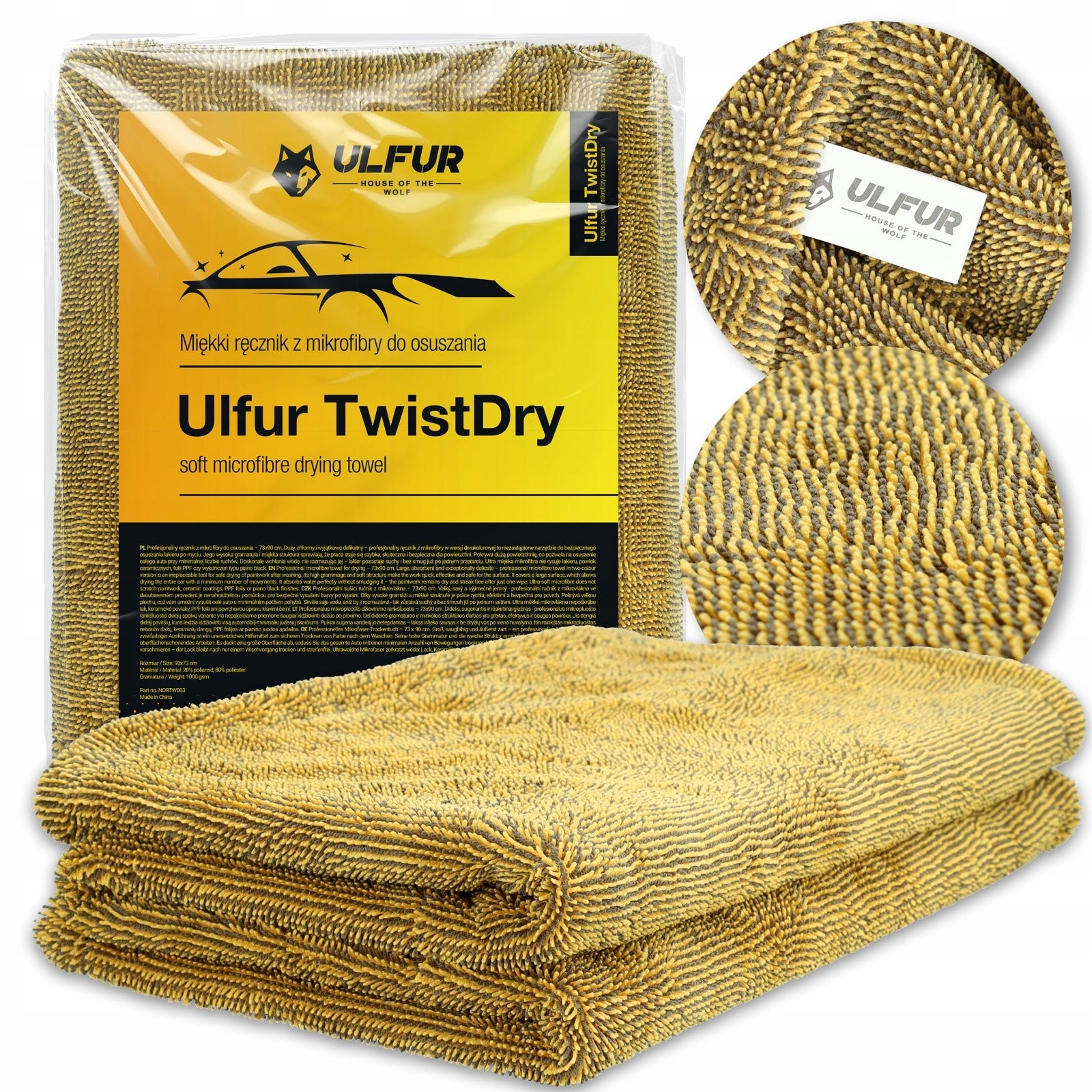 Ulfur Microfiber Dehumidification Towel Mega Absorbent Large XXL 90x73cm Packaging status original