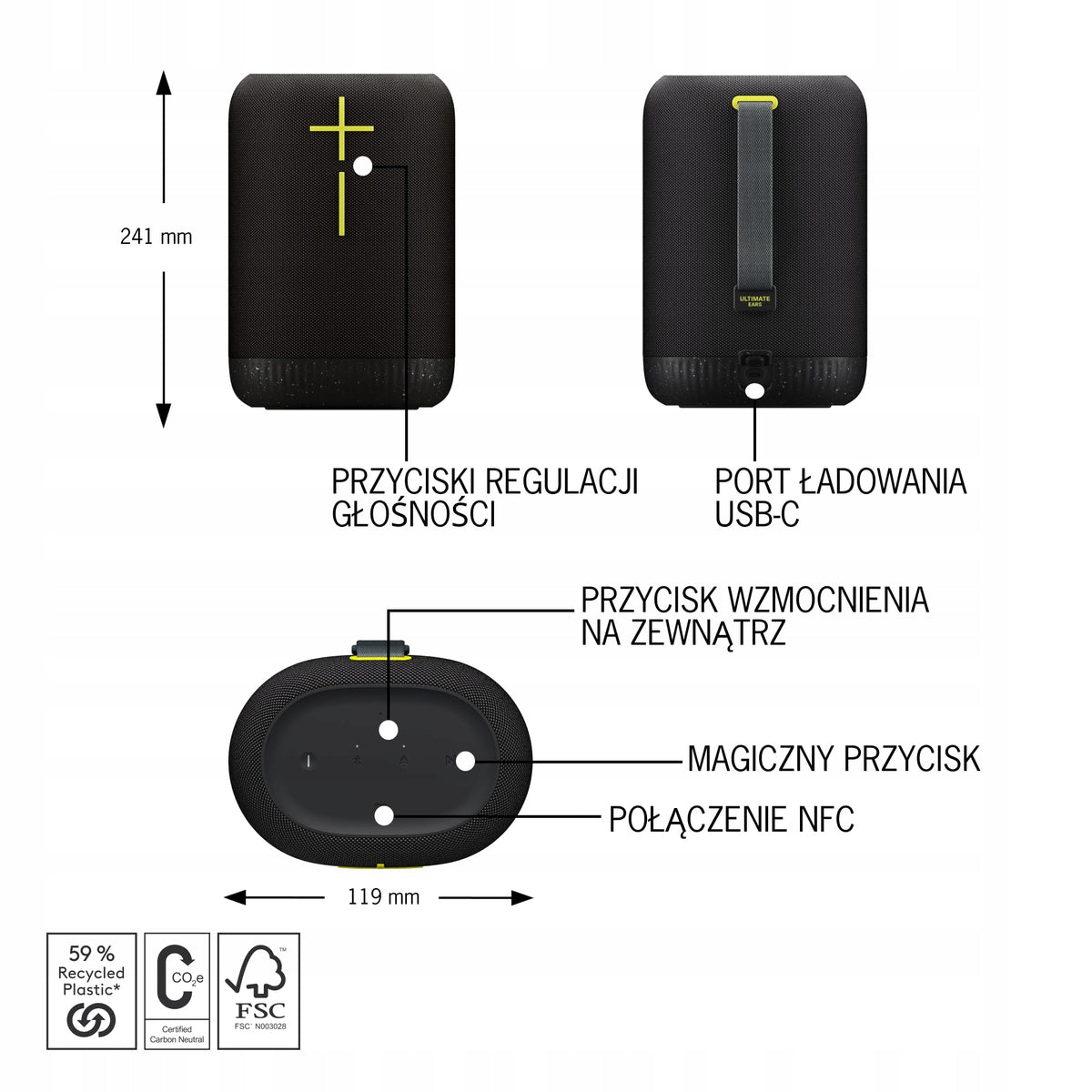 Ultimate Ears Epicboom Black Brand Ultimate Ears