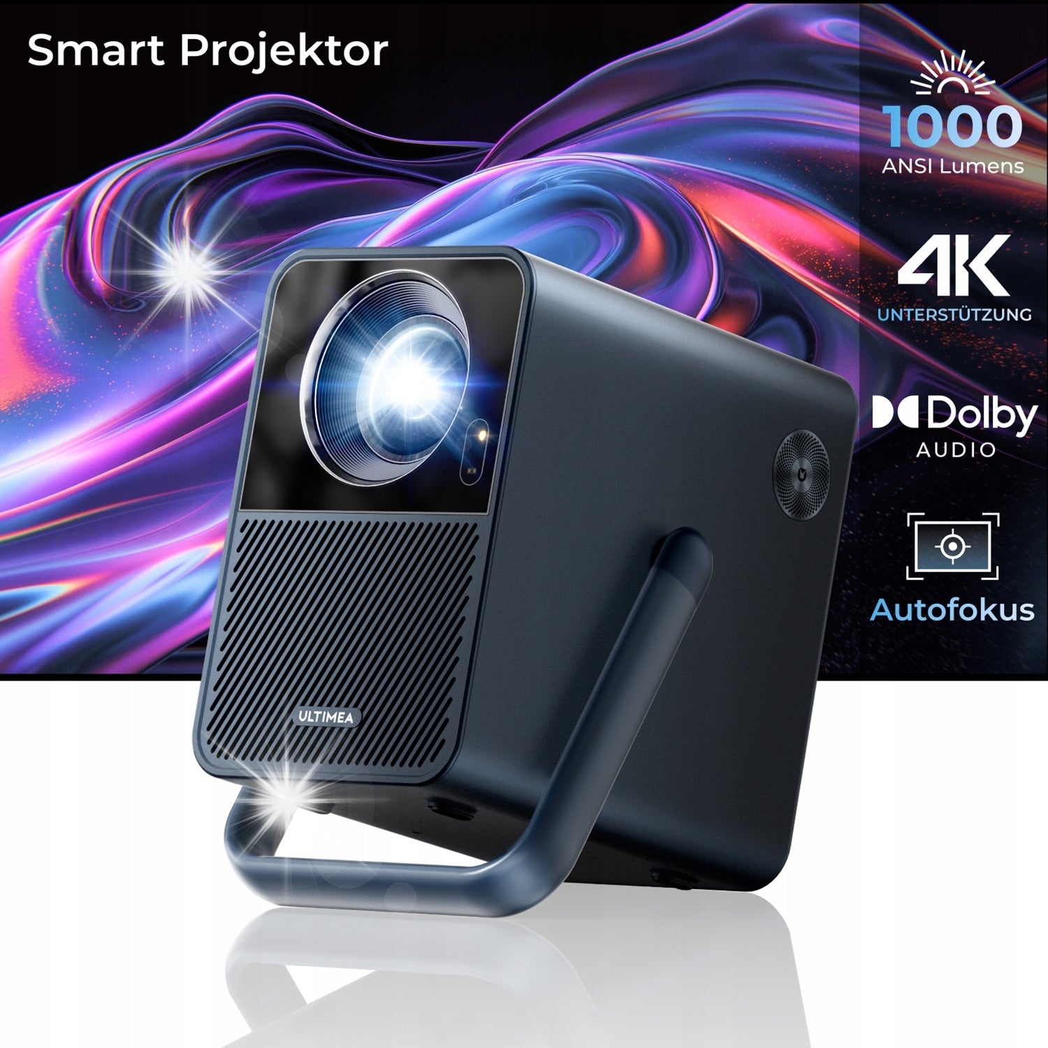 Ultimea Poseidon E40 Projector Full HD Smart AndroidTV WiFi 1000 ANSI HDR10