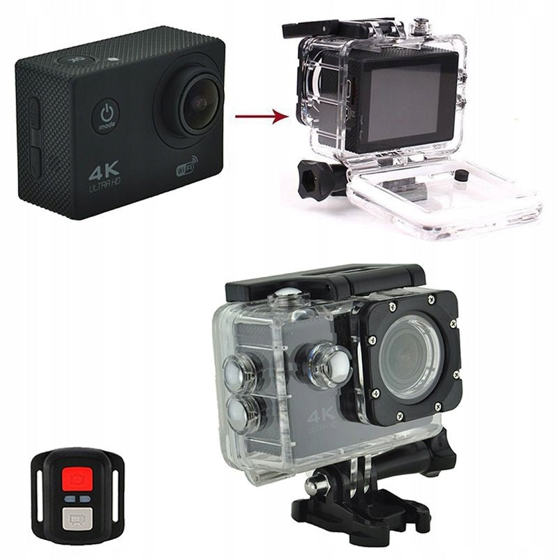 Ultra Action Camera, 4K/60 FPS, 1080p Video, with Accessories, Black Brand no brand