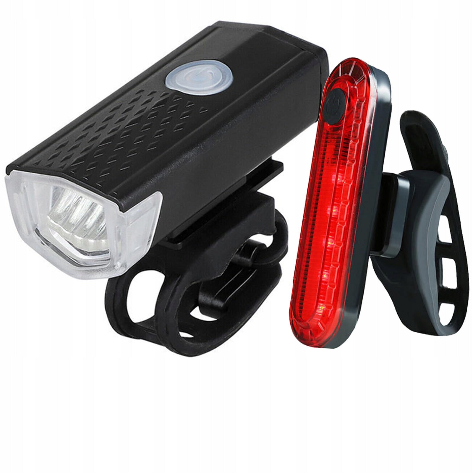 Ultra bright rechargeable bicycle lights, front and rear headlights