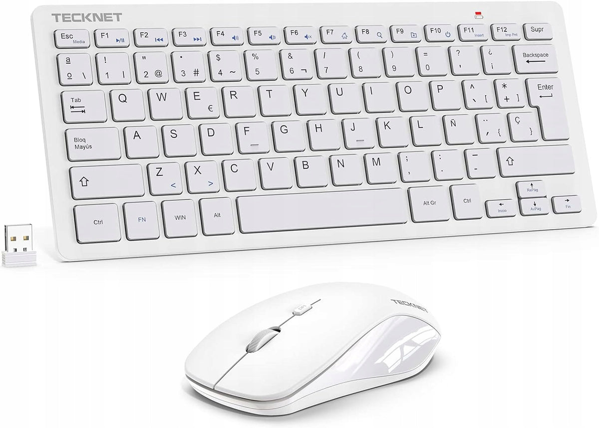 Ultra-thin wireless mini keyboard and mouse TECKNET 2.4G