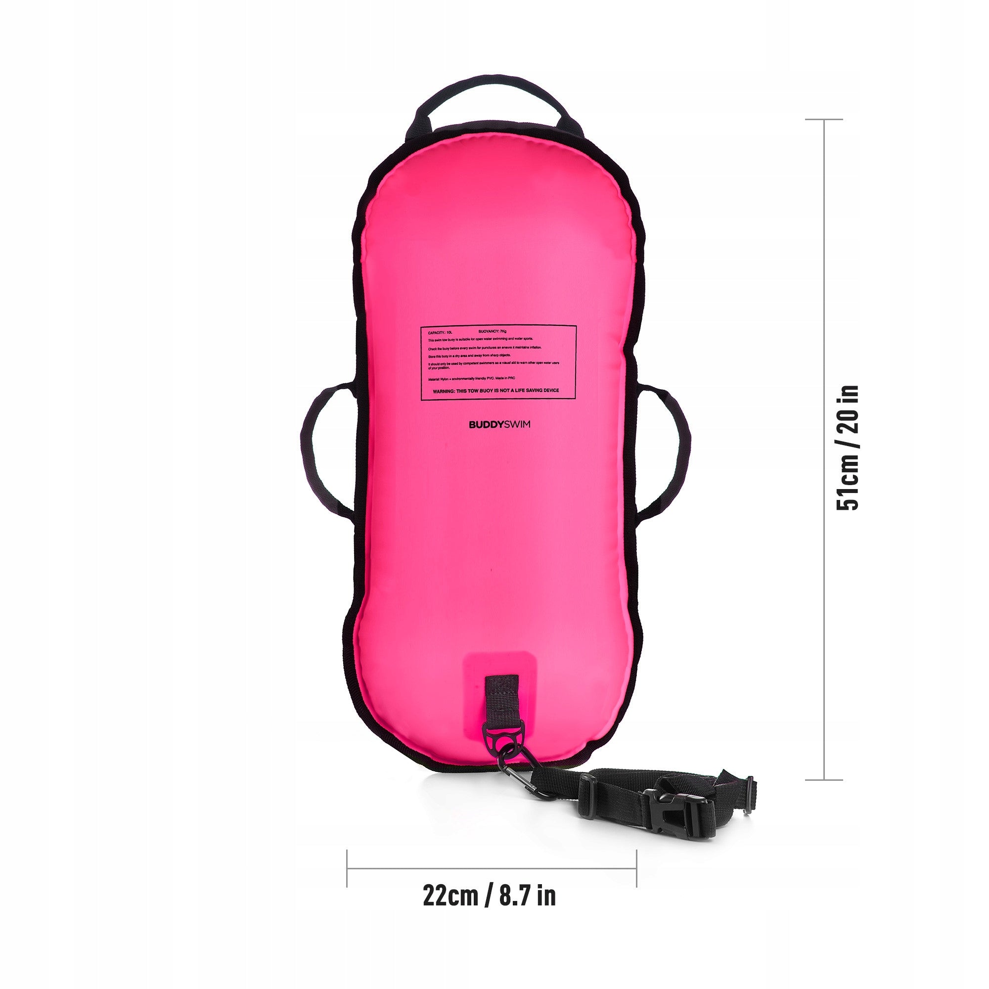 Ultralight Swim Buoy Buddyswim LLS Pink Manufacturer code 250836