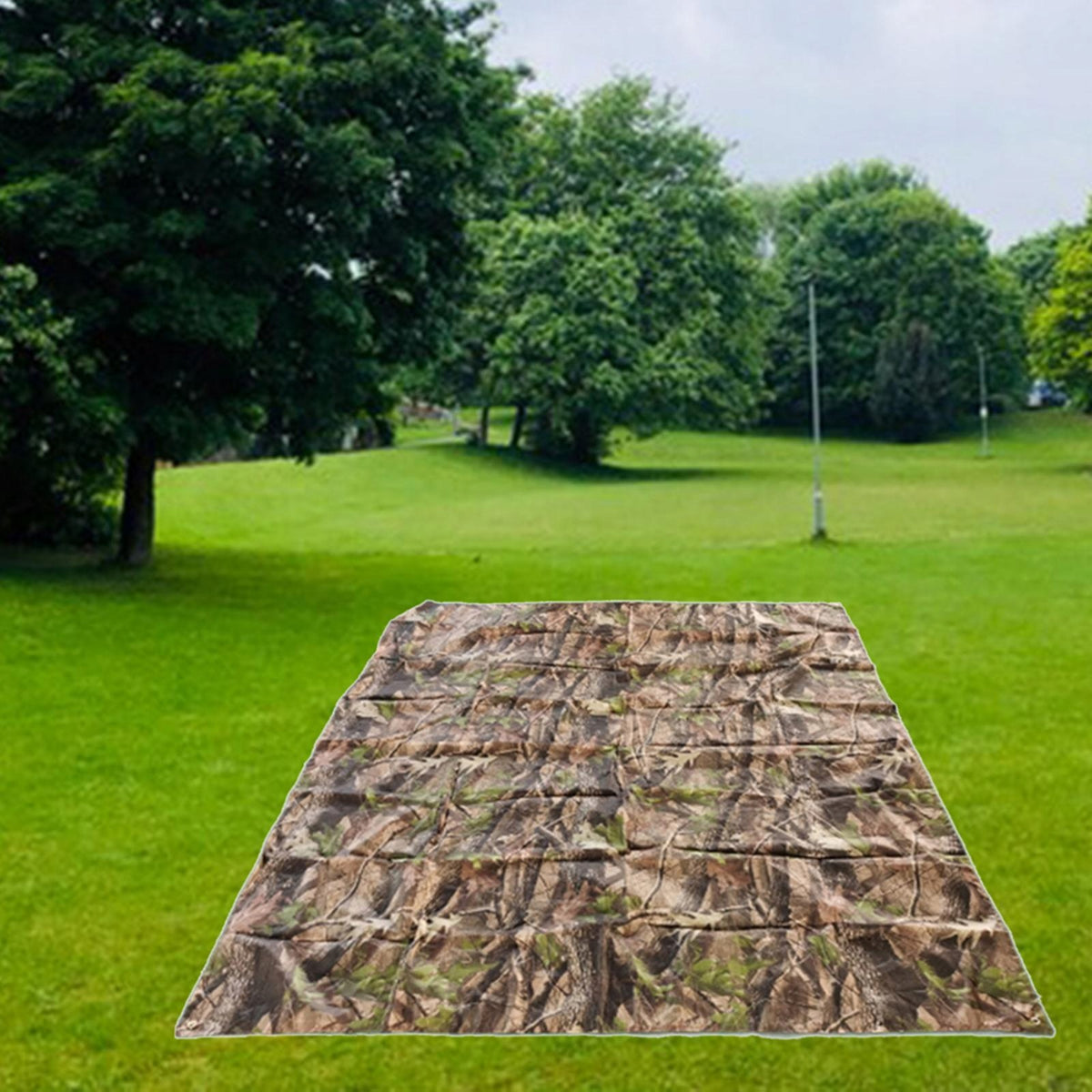 Ultralight Tent Footprint with Gromment Tab,Oxford Cloth Tree Camo 3x2.9m