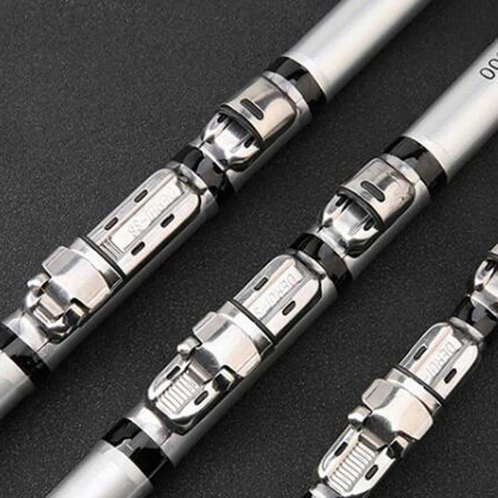 Ultralight Travel Fishing Rod Carbon Fiber Rod Piece Telescopic 2.4m Model Składana wędka wędkarska z plecakiem o średniej