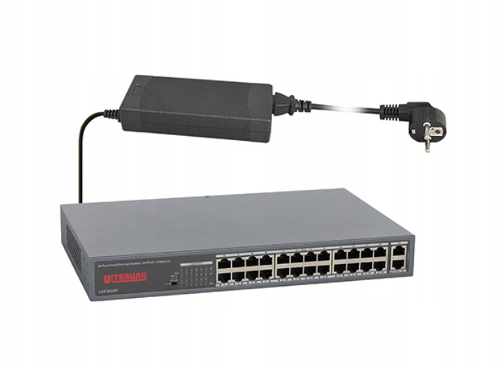 Ultralink FastEthernet Switch, 24xPoE+, 2xUpLink USF2624P
