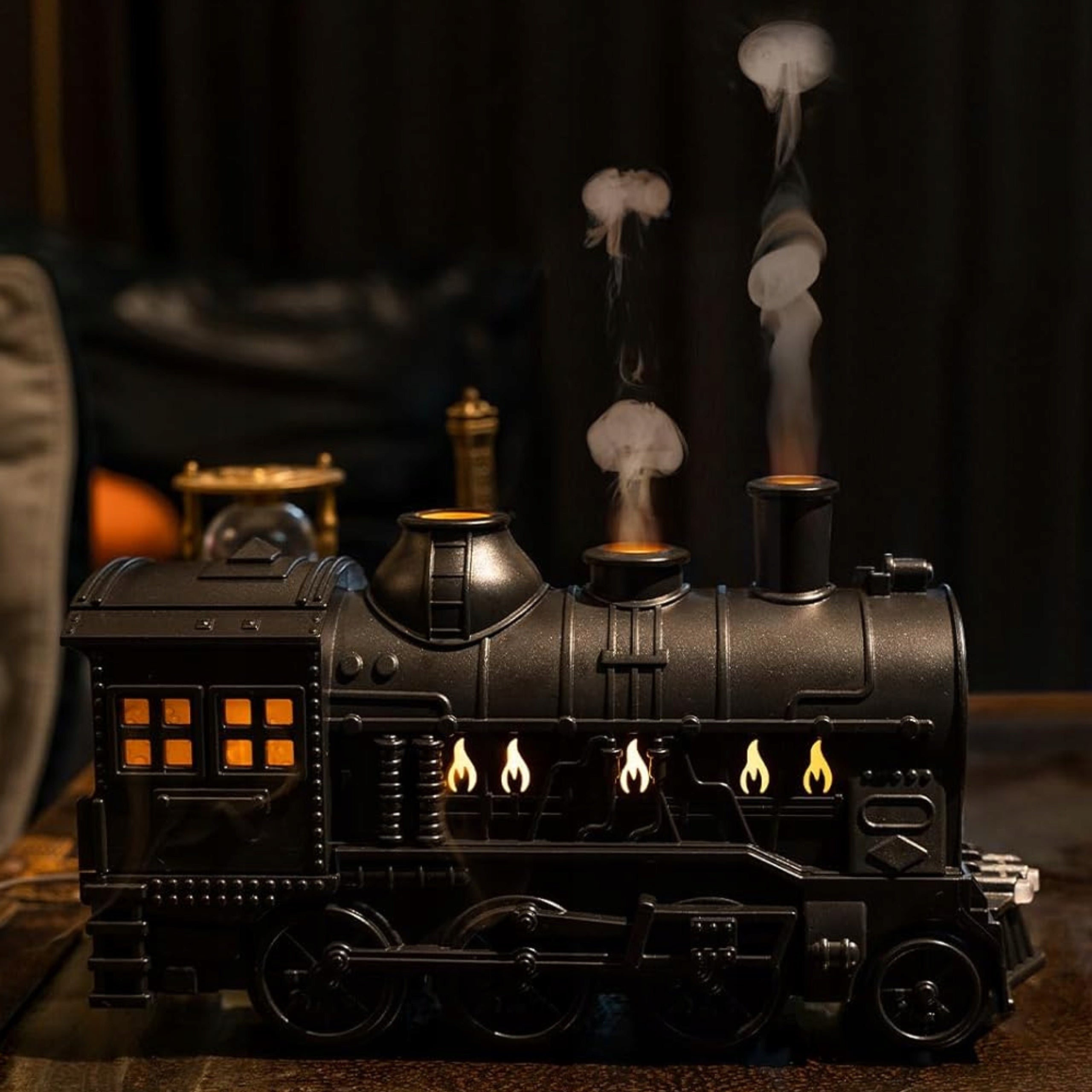 Ultrasonic Air Humidifier Diffuser TRAIN Locomotive with Remote Control 0,3l Packaging status original