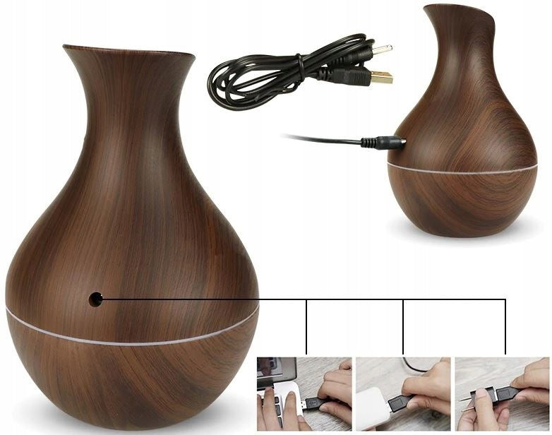 Ultrasonic ExoticJungle plant humidifier aromatherapy wood rgb Model NAWILŻACZ POWIETRZA DYFUZOR ZAPACHOWY RGB