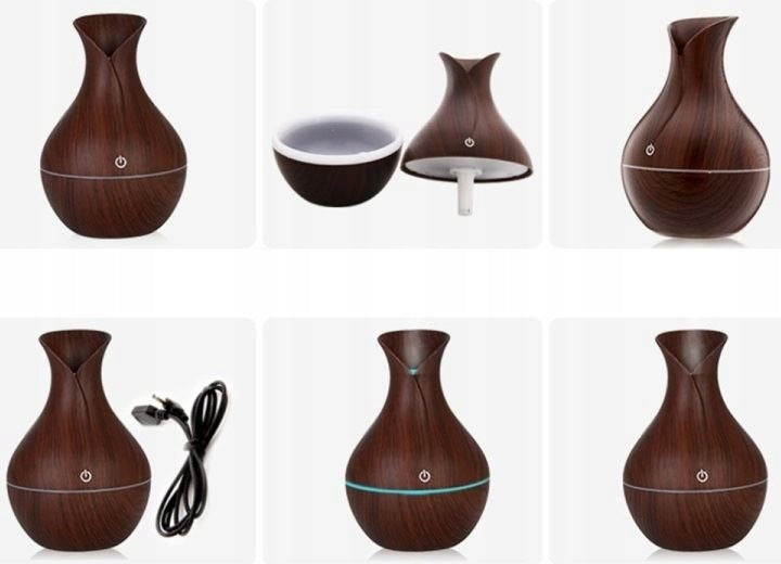 Ultrasonic ExoticJungle plant humidifier aromatherapy wood rgb Water tank capacity 0.13 l