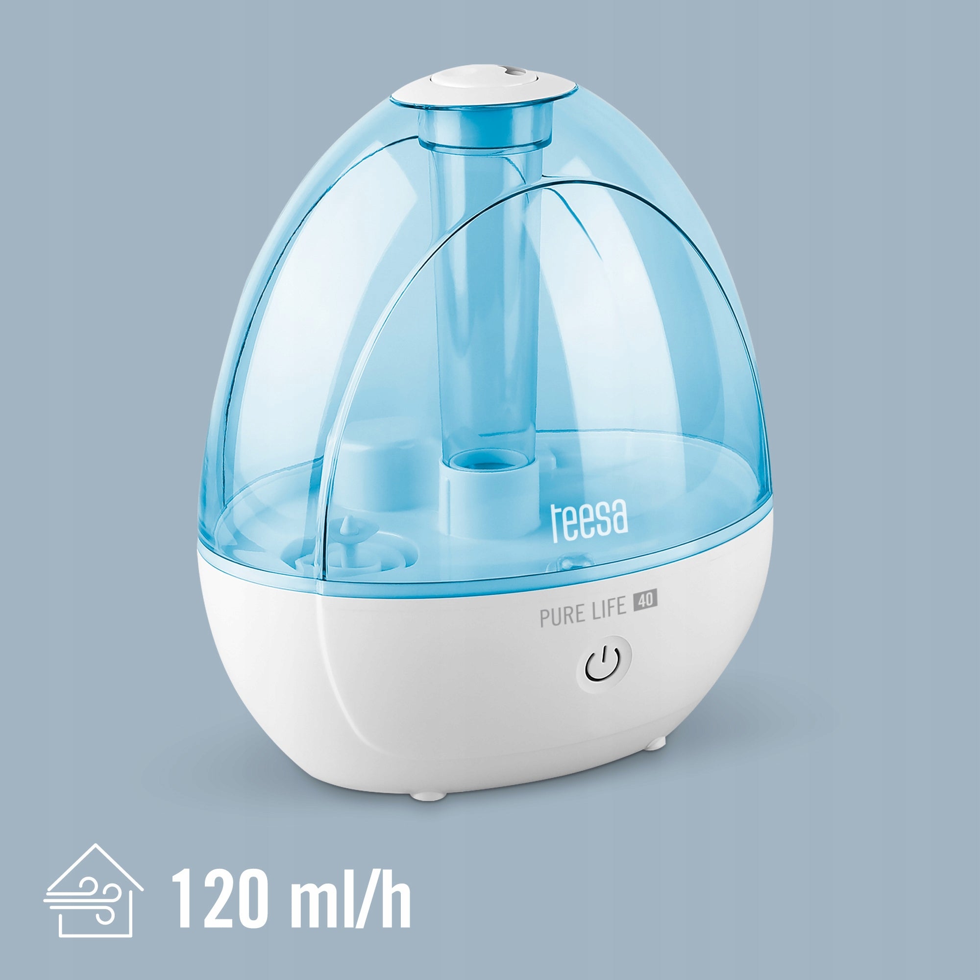 Ultrasonic Humidifier 1,8L Quiet Powerful LED Light Model PURE LIFE 40