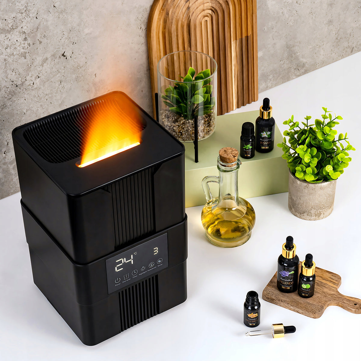Ultrasonic Humidifier with LED - Oil Diffuser + FREEBIE Manufacturer code Nawilżacz VARNA