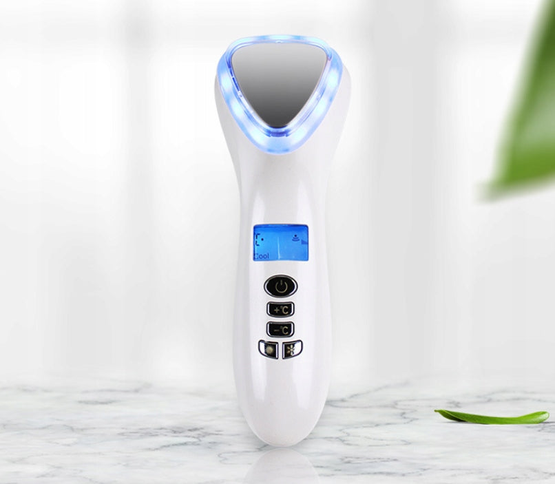 Ultrasonic Massager 5in1 Iontophoresis Radio Waves Color white