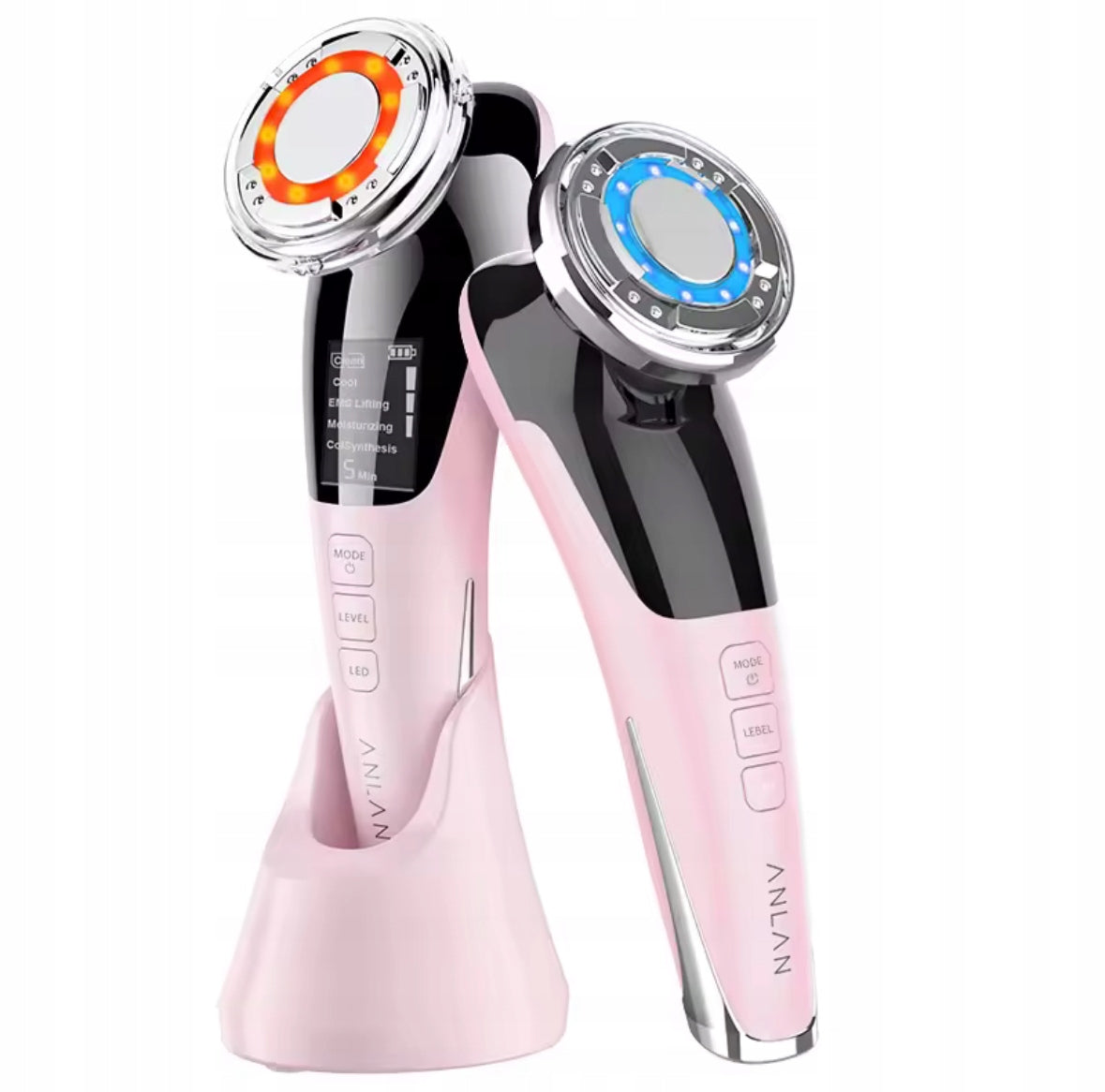 Ultrasonic Massager For Face Neck 5in1 Lifting Mesotherapy EMS