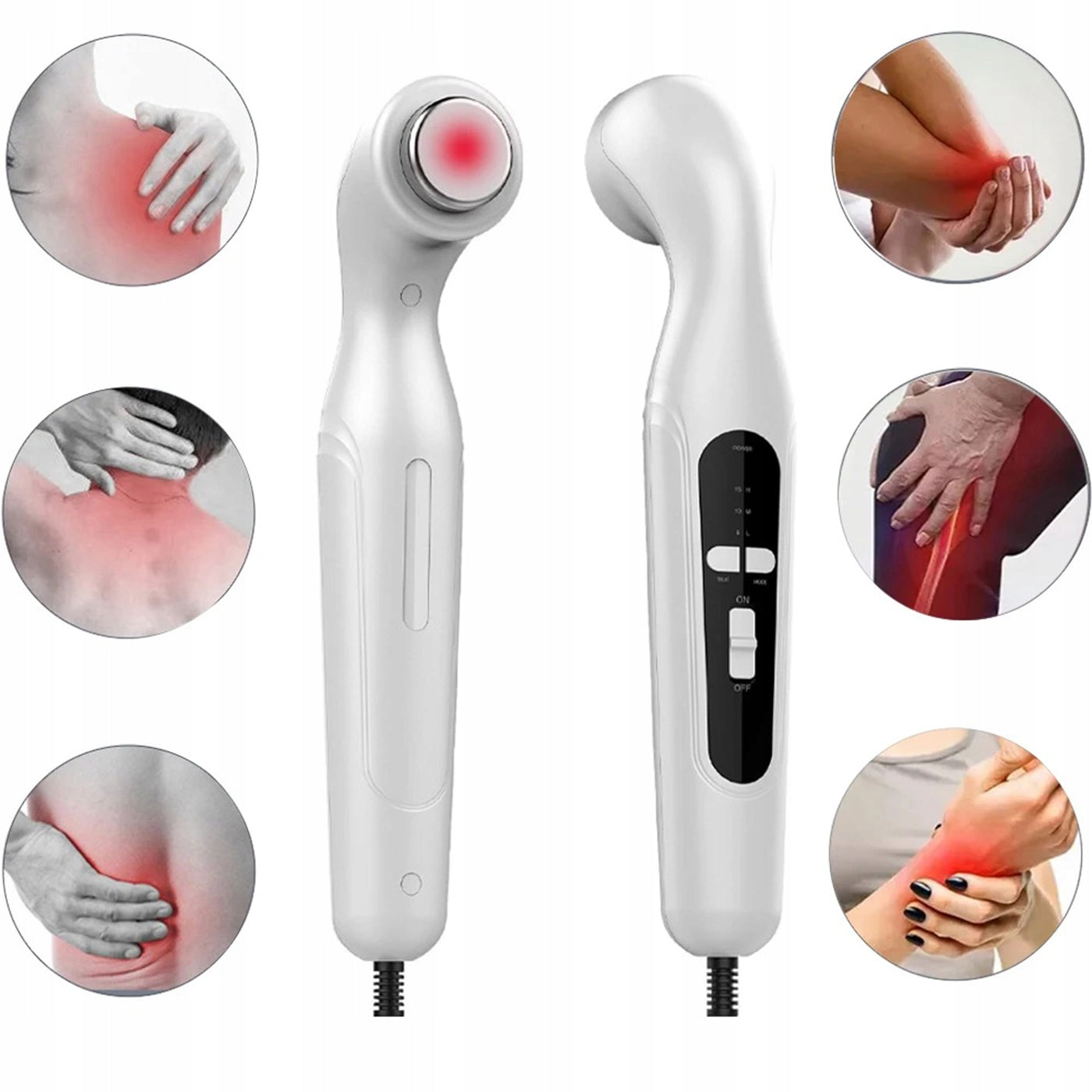 Ultrasonic Massager for Care and Relaxation 3 Modes Timer To