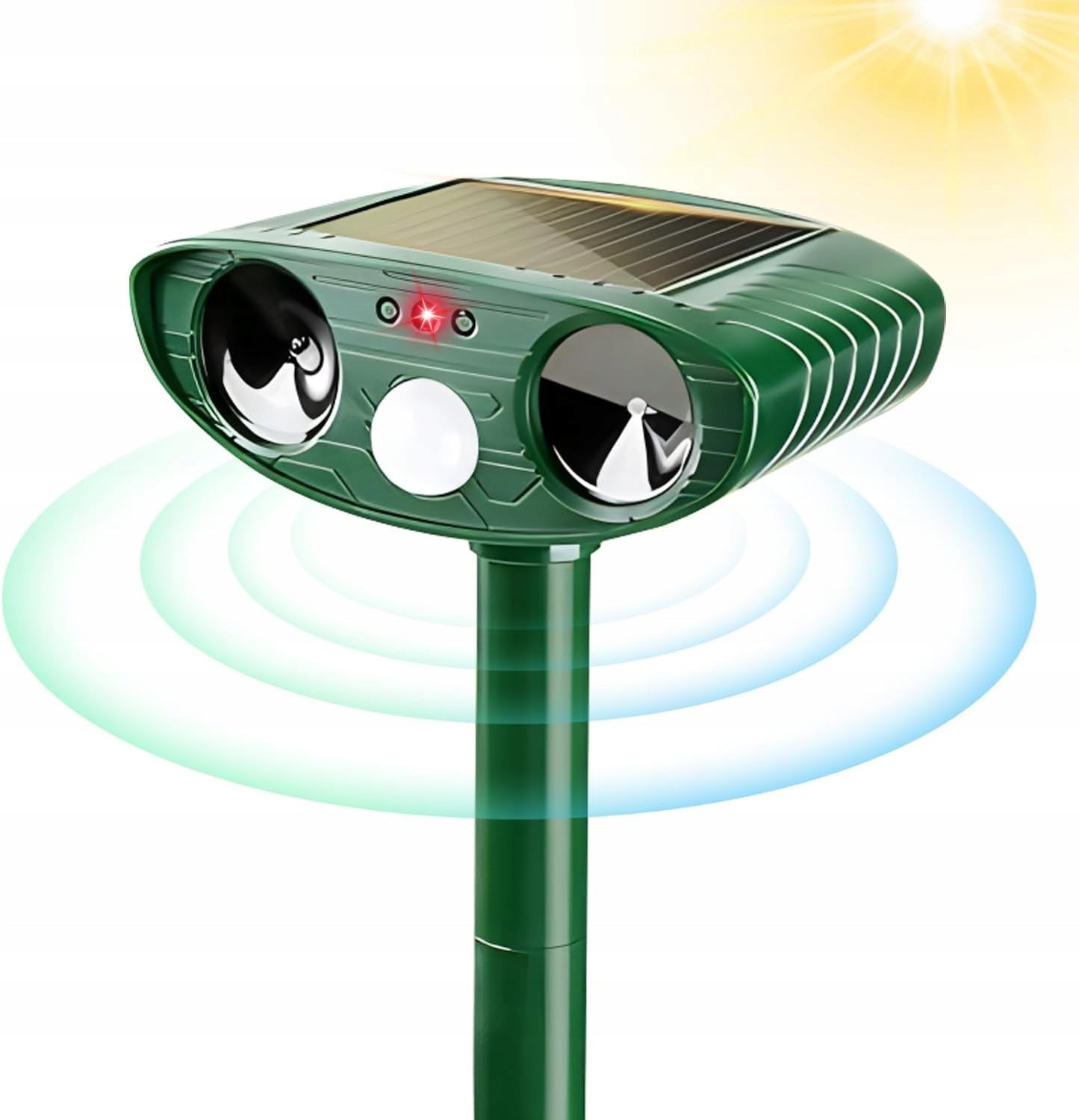 Ultrasonic Solar Animal Repellent Dog Boar Motion Sensor