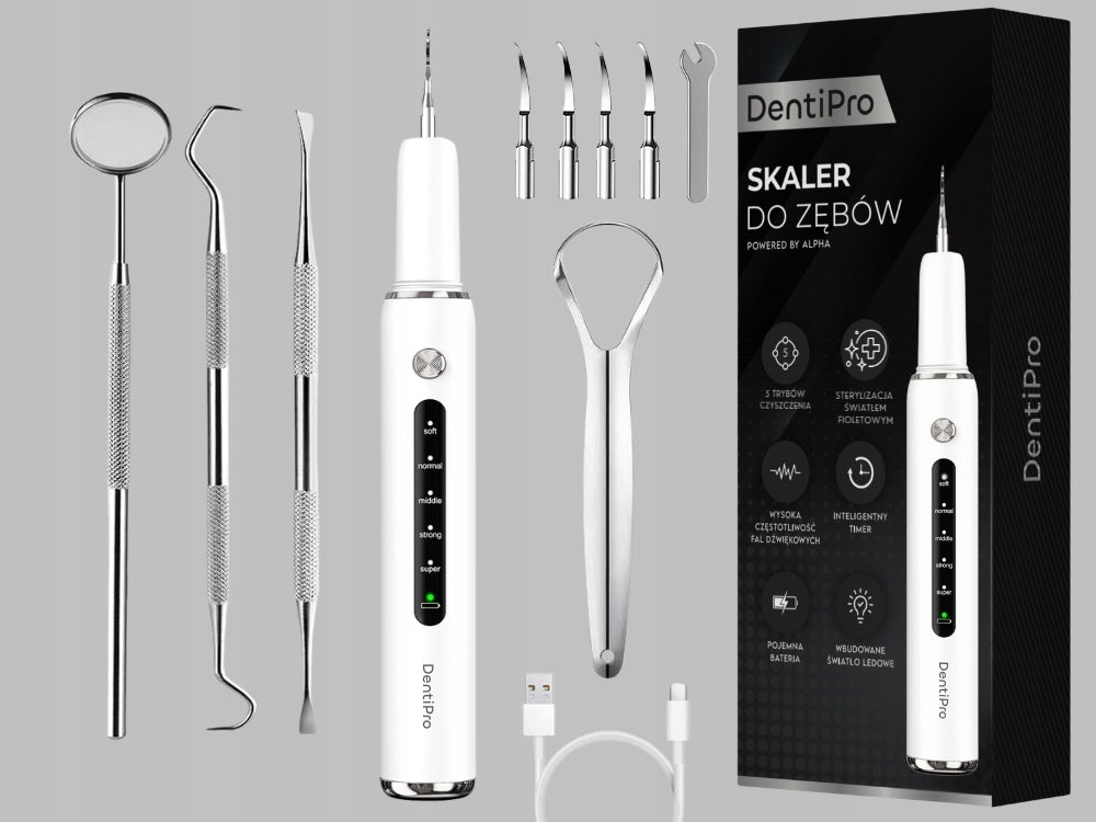 Ultrasonic Tooth Scaler - 5 Modes for Tartar Removal Medical device no