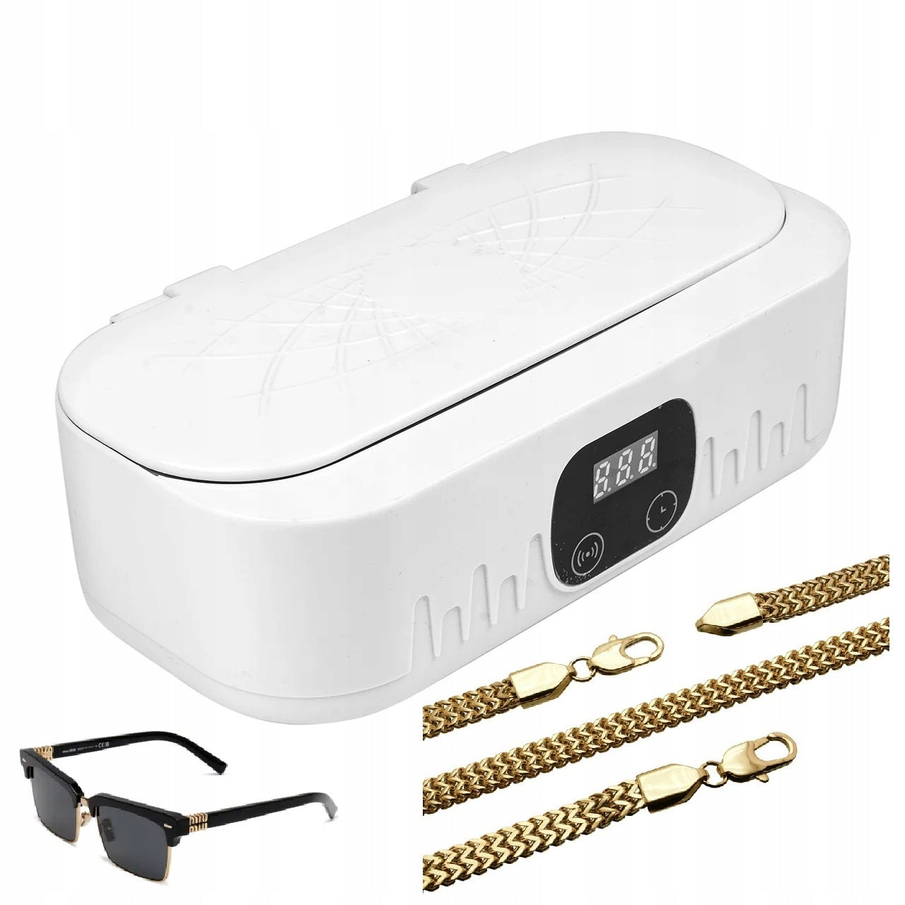 Ultrasonic Washer for Jewelry Glasses Cosmetic Sterilizer