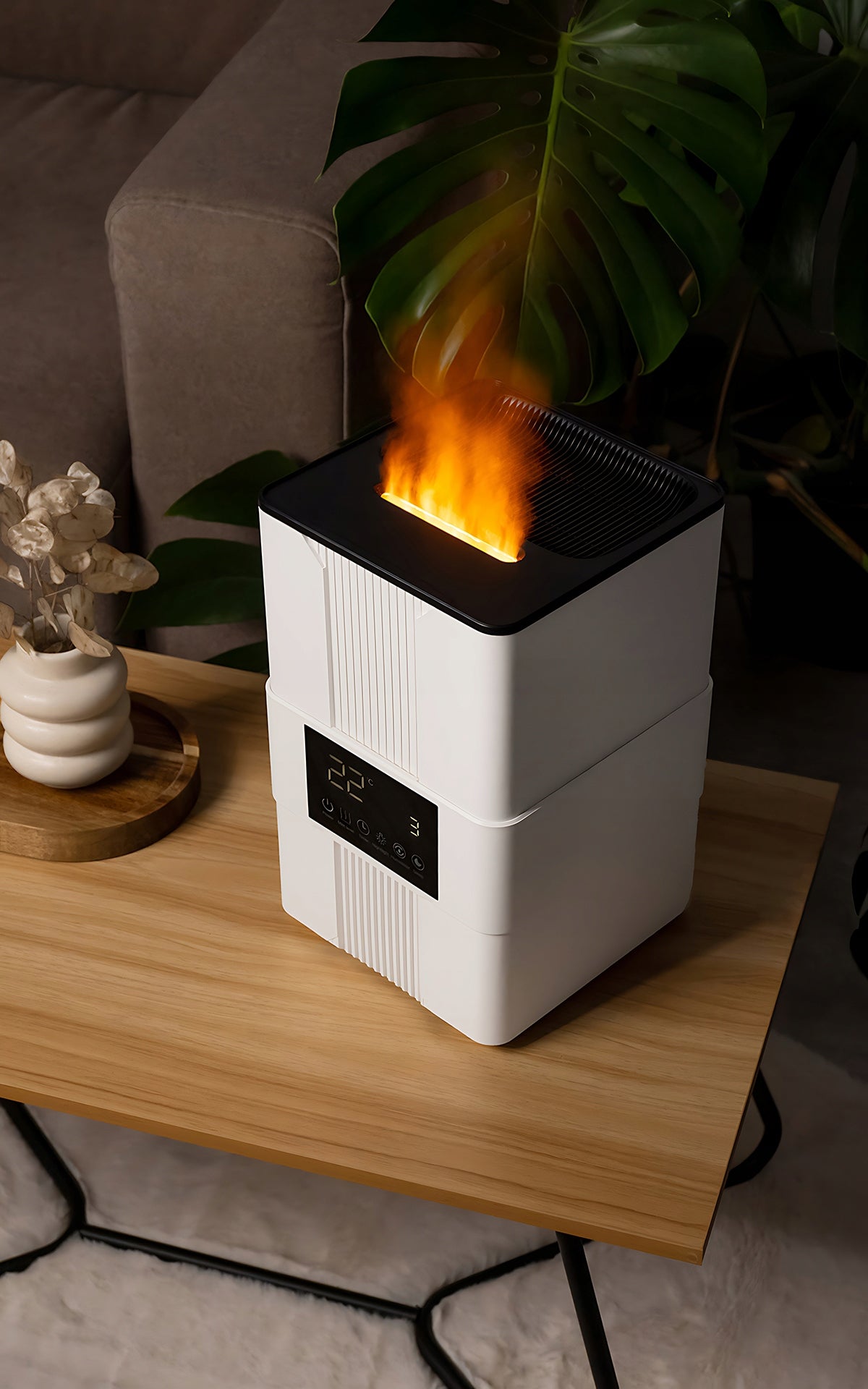 Ultrasonic diffuser HYGROSTAT | TIMER | THERMOMETER | FIRE EFFECT Medical device type medical device or in-vitro diagnostic medical device