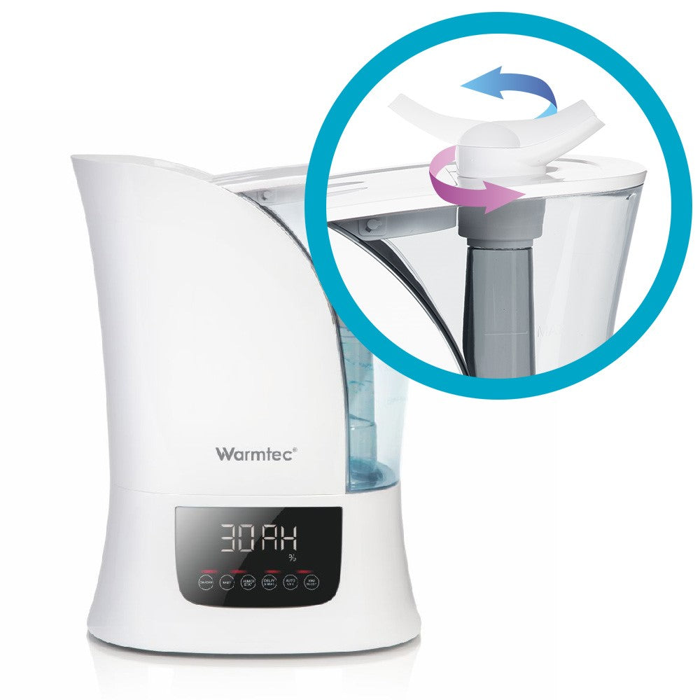 Ultrasonic humidifier nozzle 360° ionizer Warmtec Mist Up Model Mist Up
