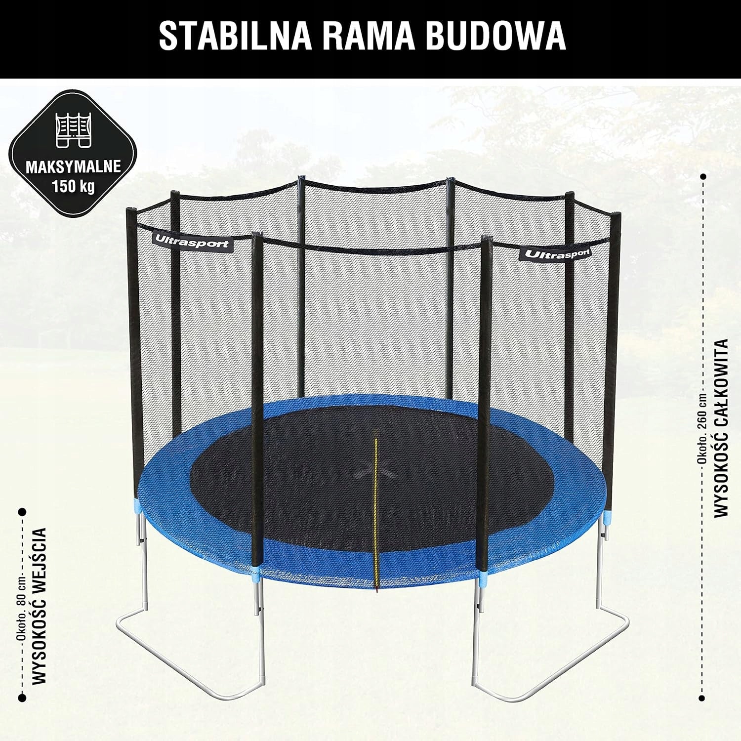 Ultrasport 366 cm FT12 Large XXL Garden Trampoline EAN (GTIN) 4046228070070