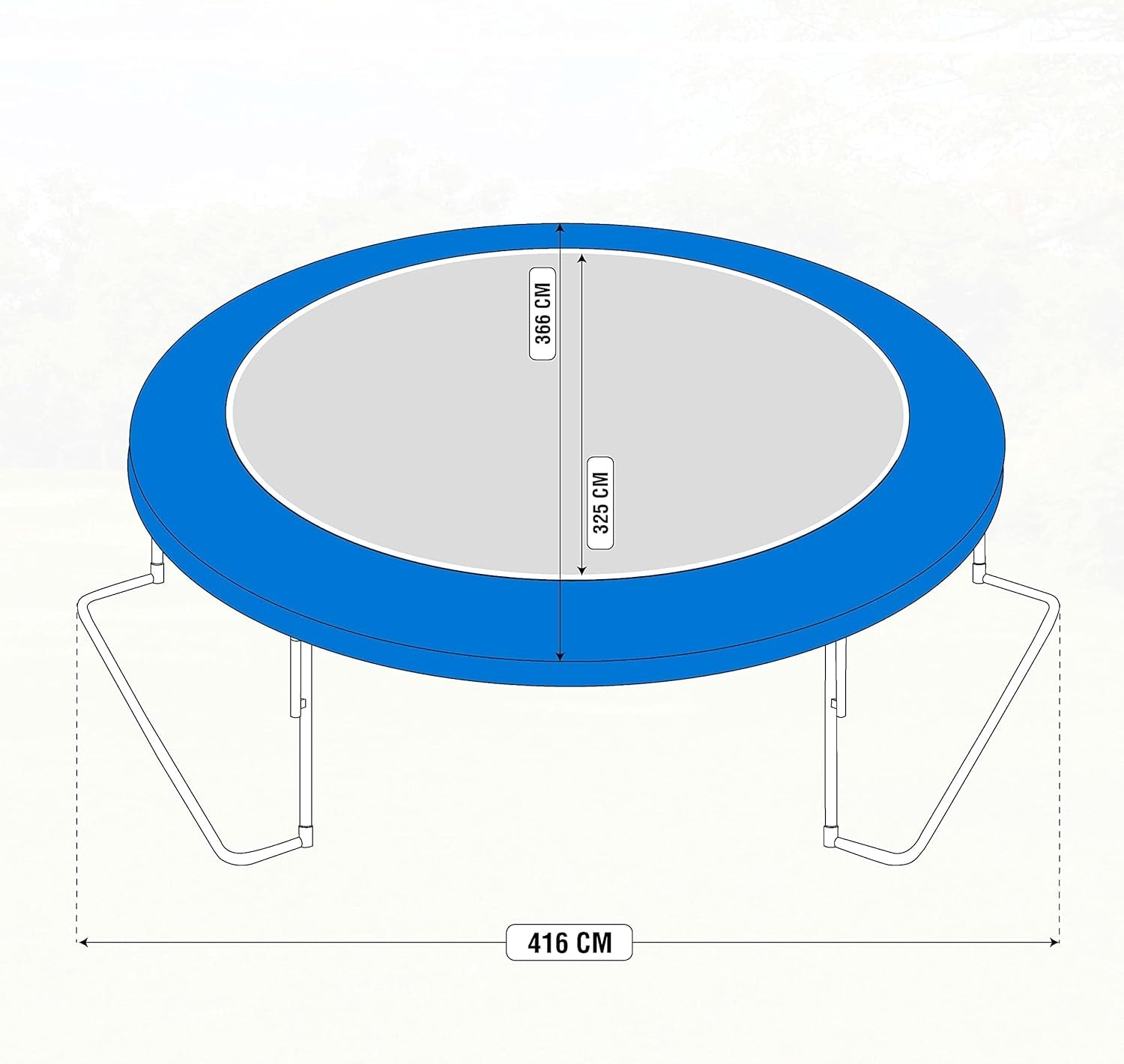 Ultrasport 366 cm FT12 Large XXL Garden Trampoline Manufacturer code B003AVMXD8