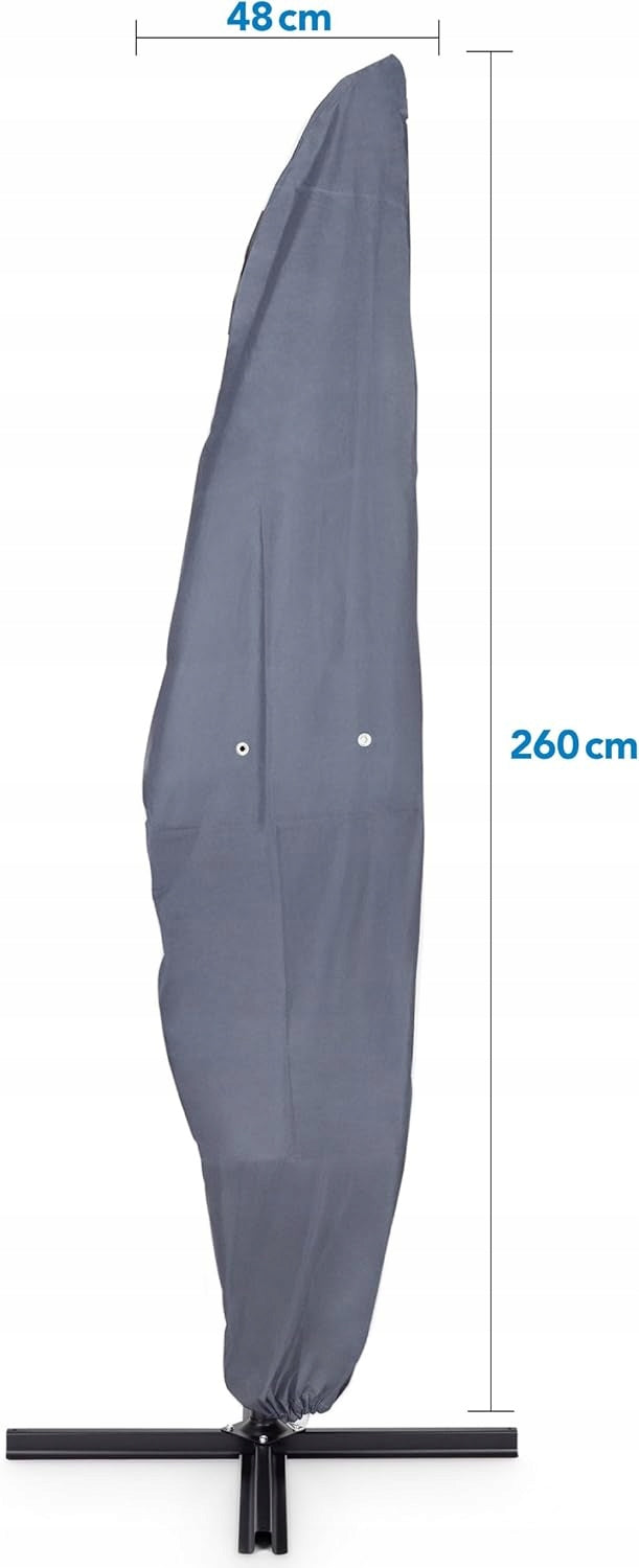 Umbrella Cover Protective Waterproof 48x260cm Grey Manufacturer no brand