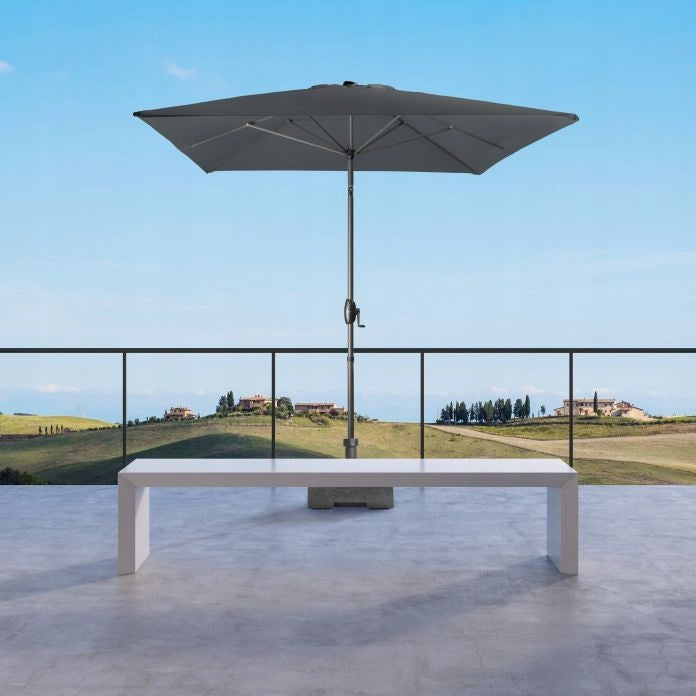 Umbrella Doppler BASIC LIFT 250x200 Coffee Garden Rectangle Classic Packaging status original