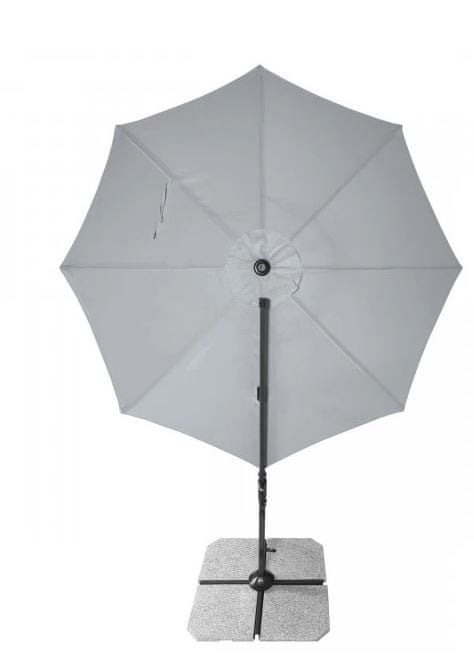 Umbrella Doppler Derby Ravenna Smart 300 Grey Garden on boom Color gray