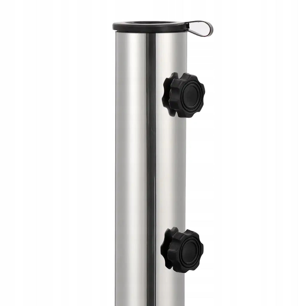 Umbrella base, granite, 30 kg, square, grey Color gray