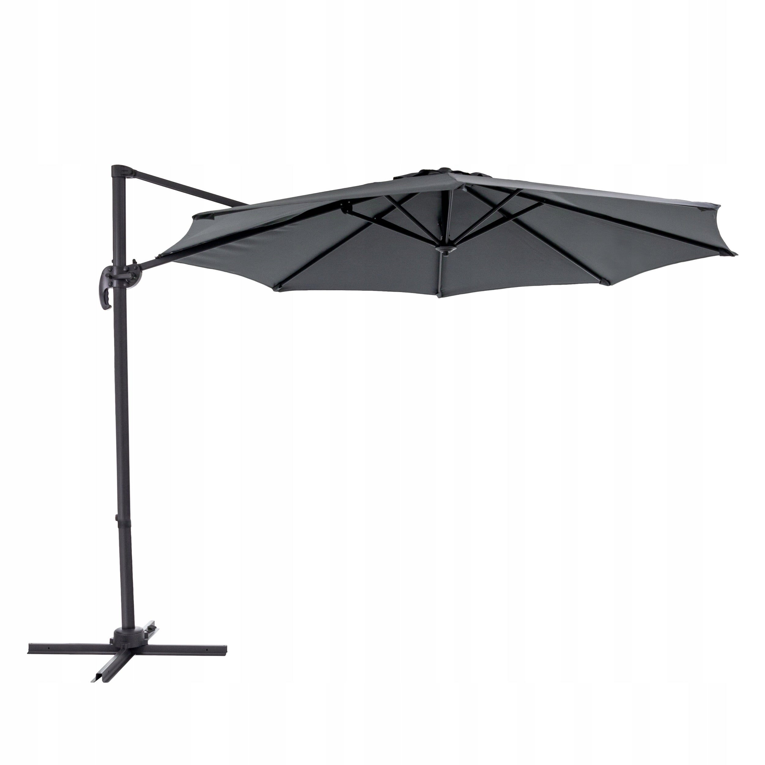Umbrella with boom Mirpol grey 350 x 270 cm