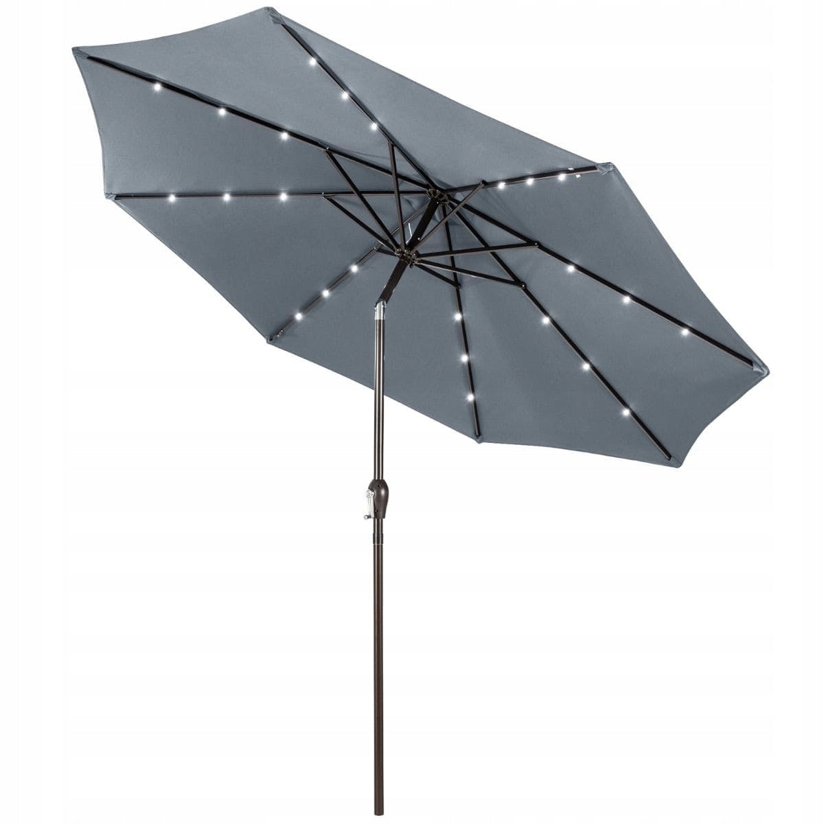 Umbrella with lighting Costway grey 300 x 253 cm