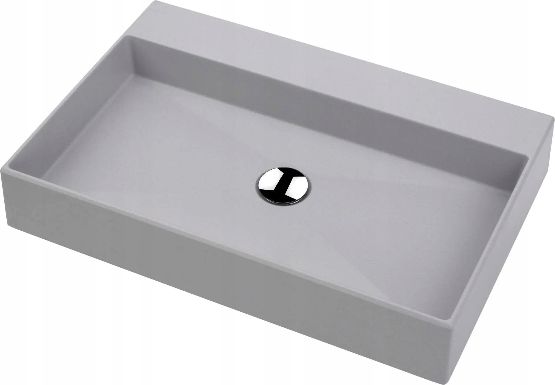 Deante Granitwaschbecken Correo CQR SU6S, grau 