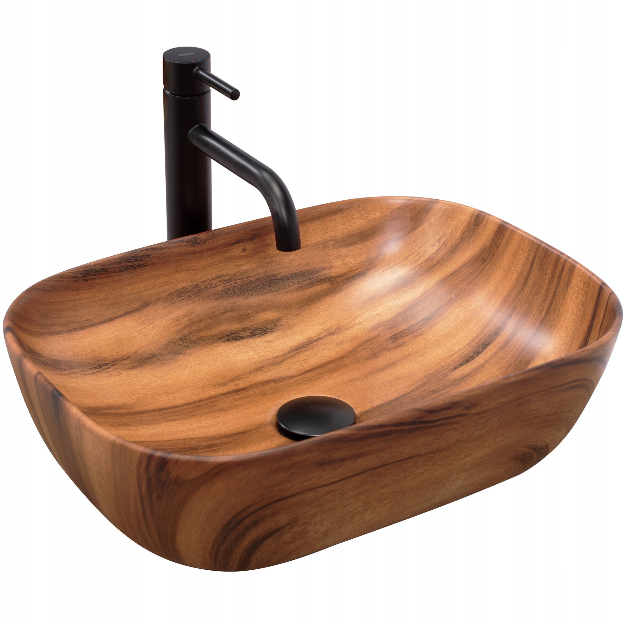 Waschbecken Rea Belinda, Holz matt 