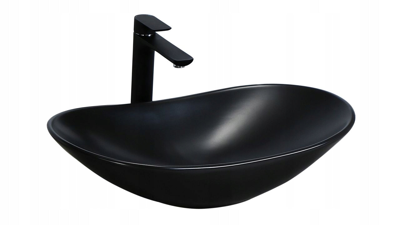Waschbecken „Rea Royal 60 Black Mat“. 
