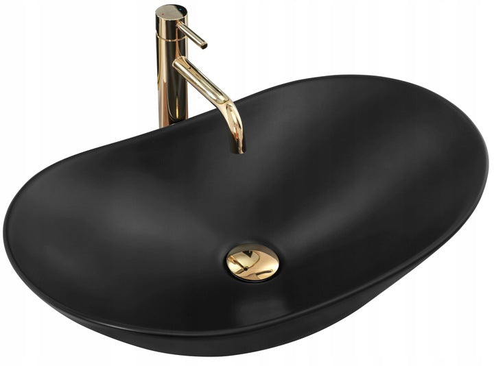 Waschbecken „Rea Royal 60 Black Mat“. 