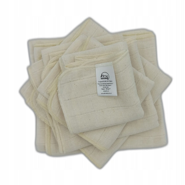 Unbleached tetra diaper, 140 g/m2 60x60cm Manufacturer code 961