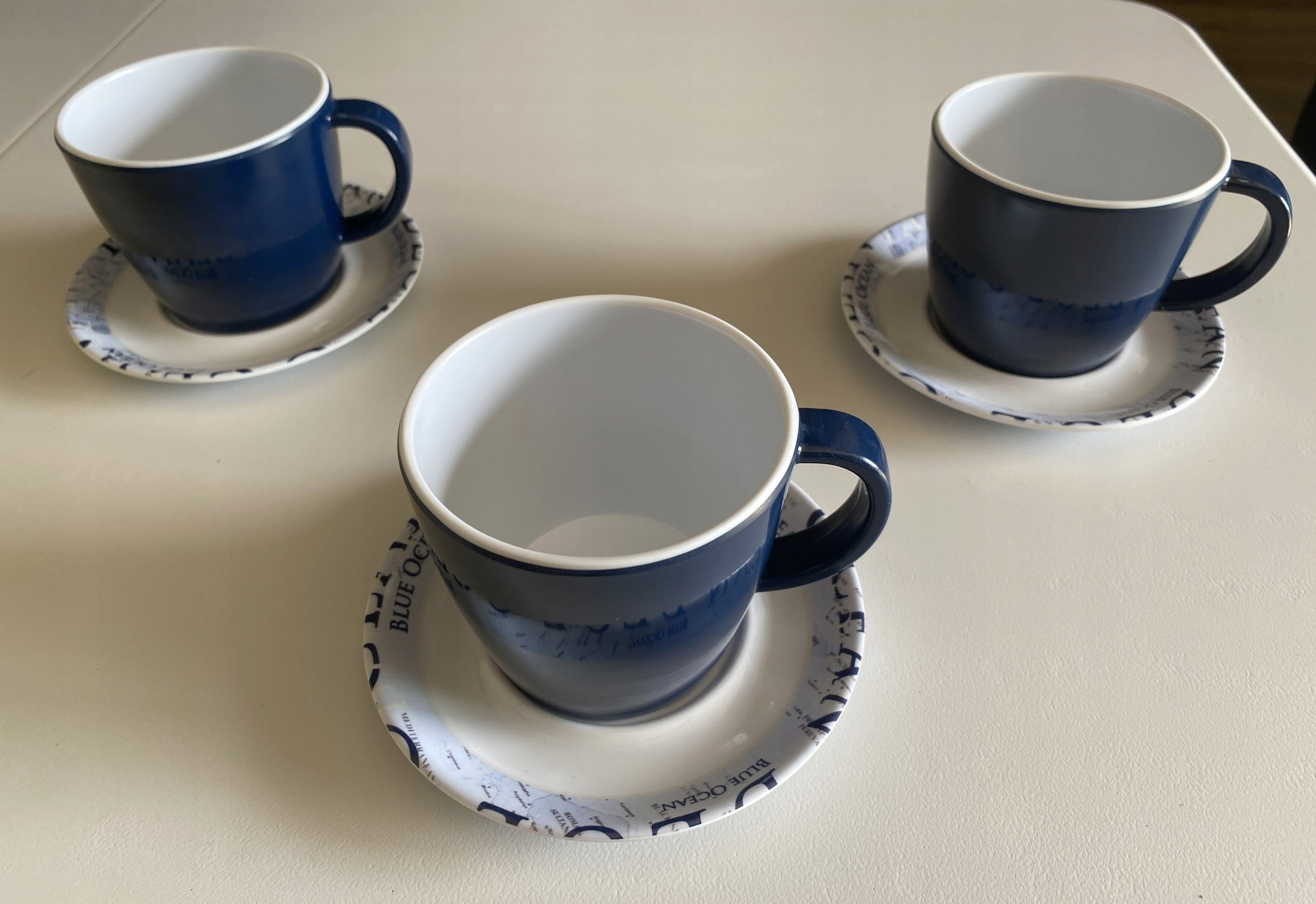 Unbreakable cup and saucer Brunner Blue Ocean 0830022N.C8C Manufacturer code 0830022N.C8C