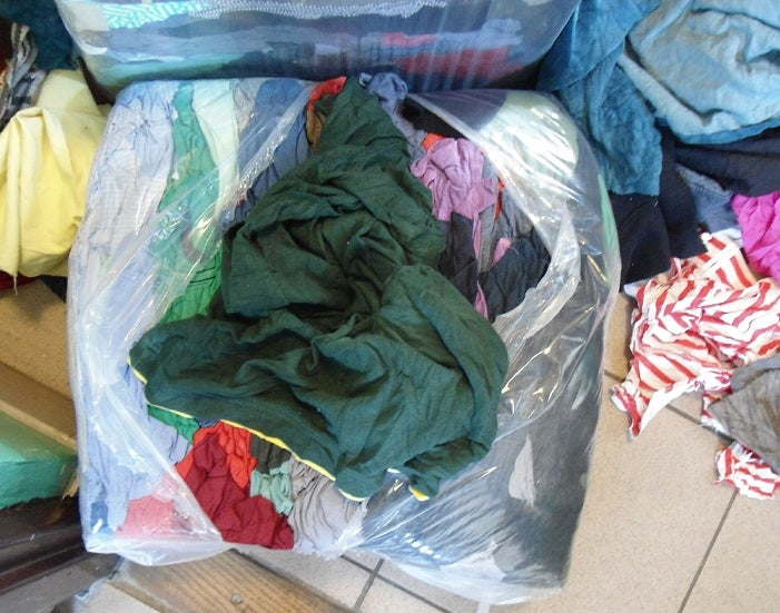 Uncut Cotton Cleaning Rags, Whole Pieces - Loose Mix - 2,69 zł net/kg