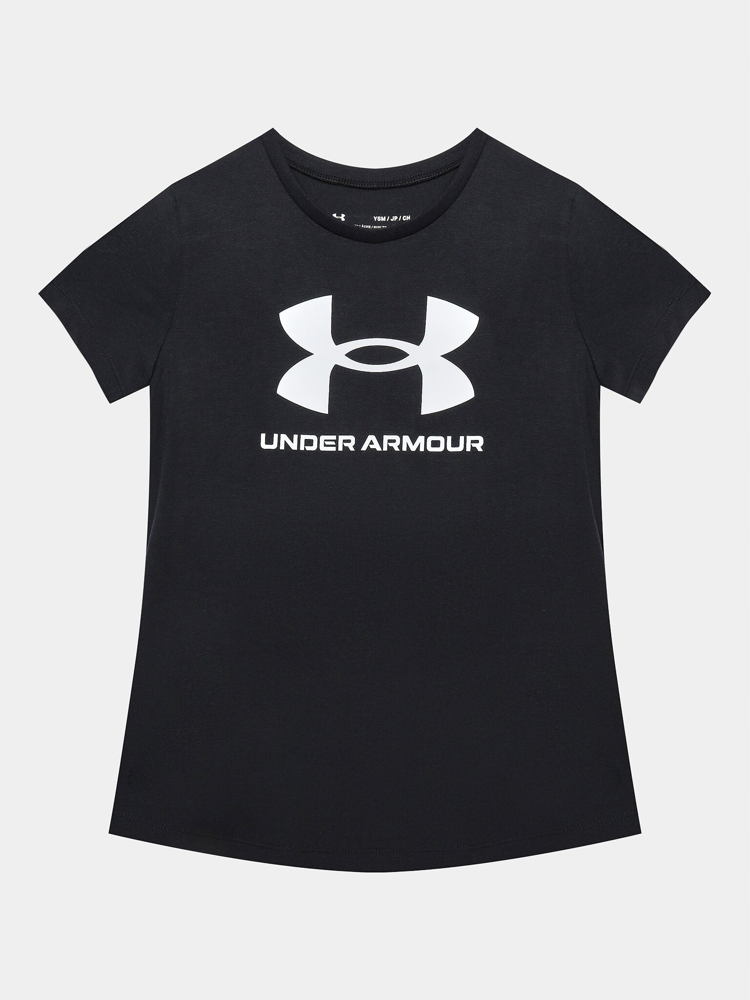 T-Shirt für Damen Under Armour Y Live Sportstyle Graphic SS Jr 1361182 001, schwarz 