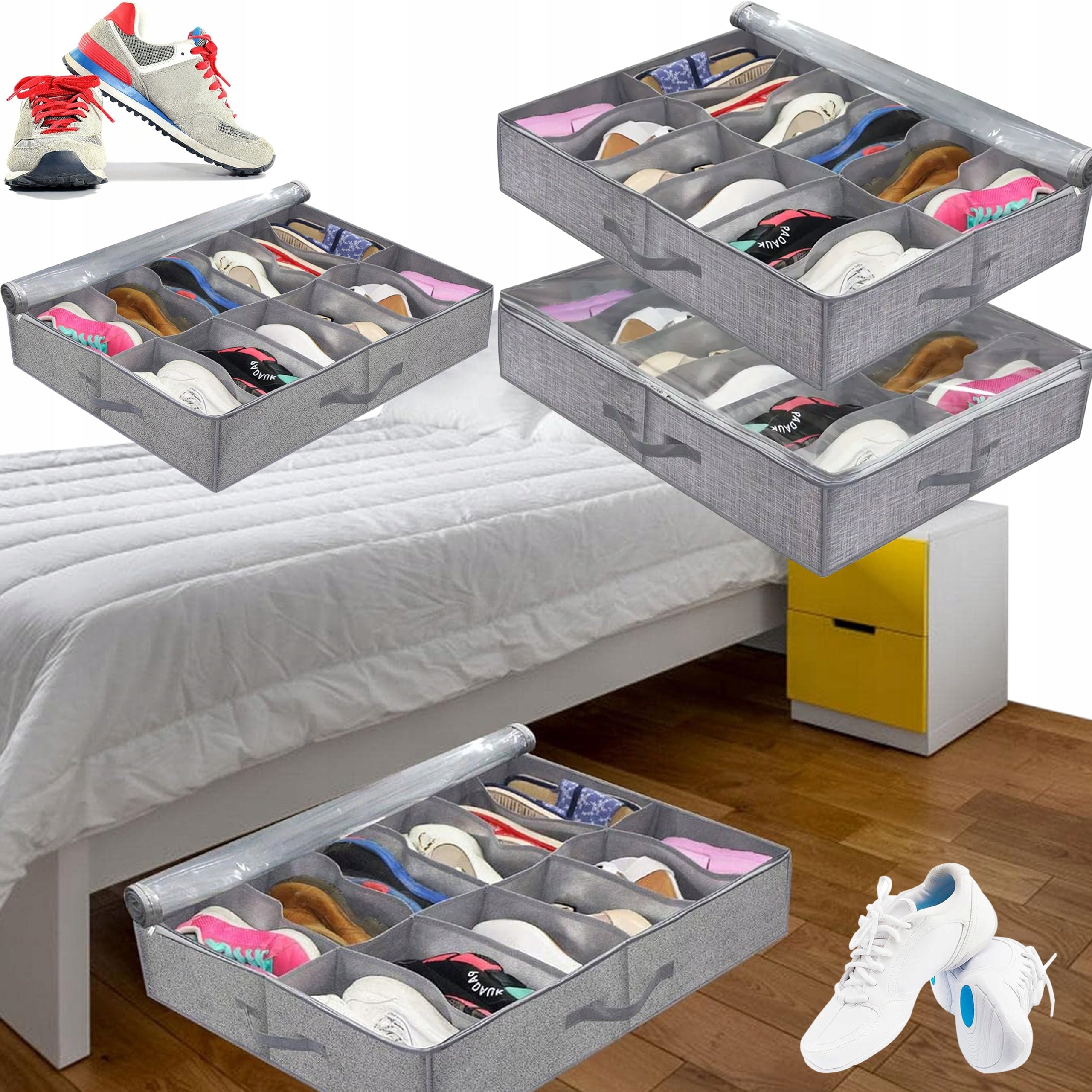 Under Bed For Closet And Drawer 24 Compartments Packaging status original