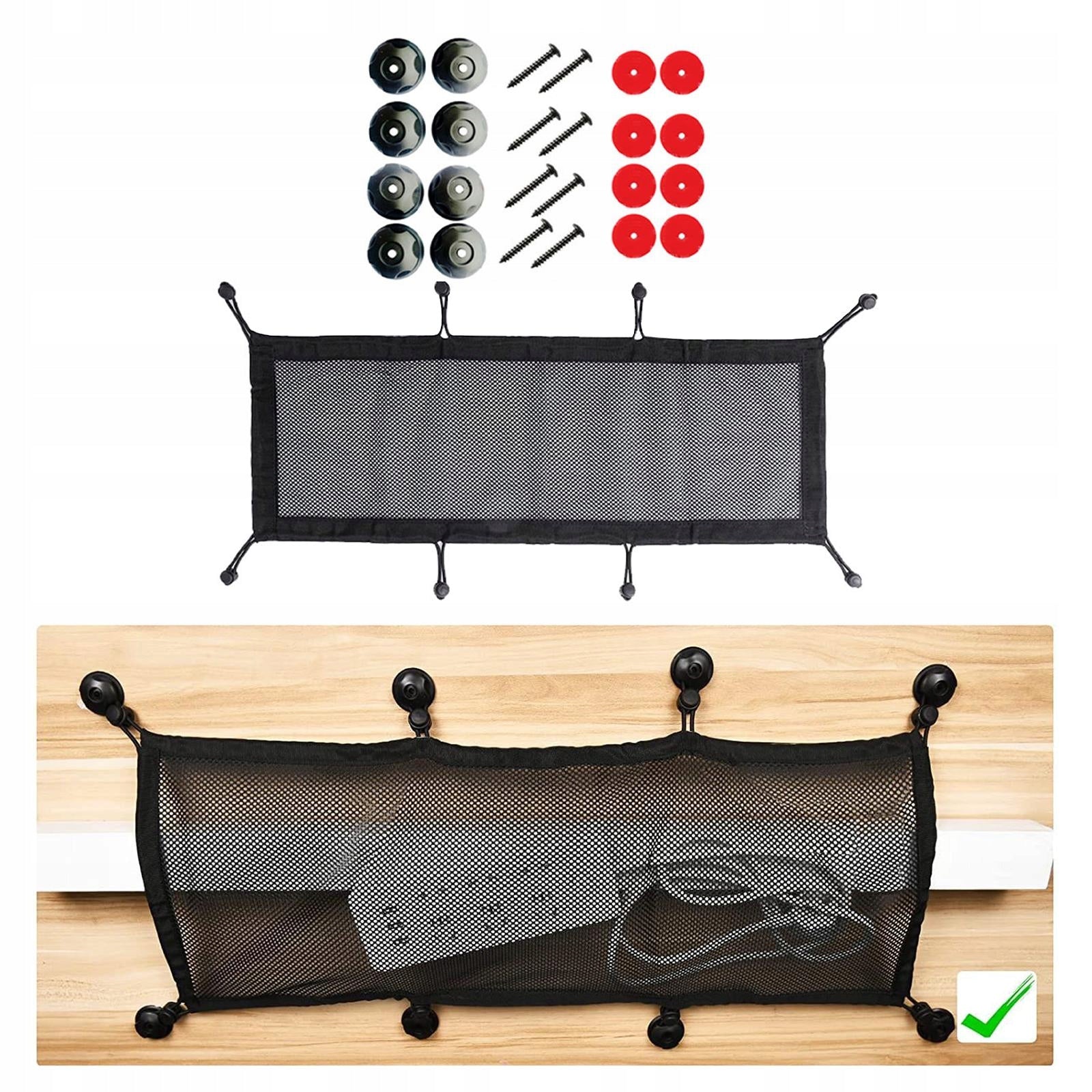 Under Desk Cable Management Mesh Flexible 30x70cm Model Menedżer kabli siatkowych Elastyczne siatki
