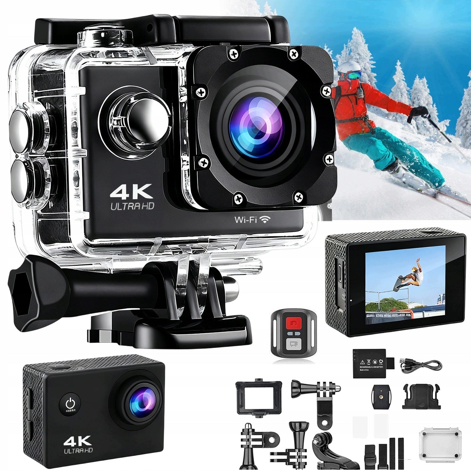 Underwater Cameras, WiFi Cameras, Remote Controlled Sports Swimming Cameras