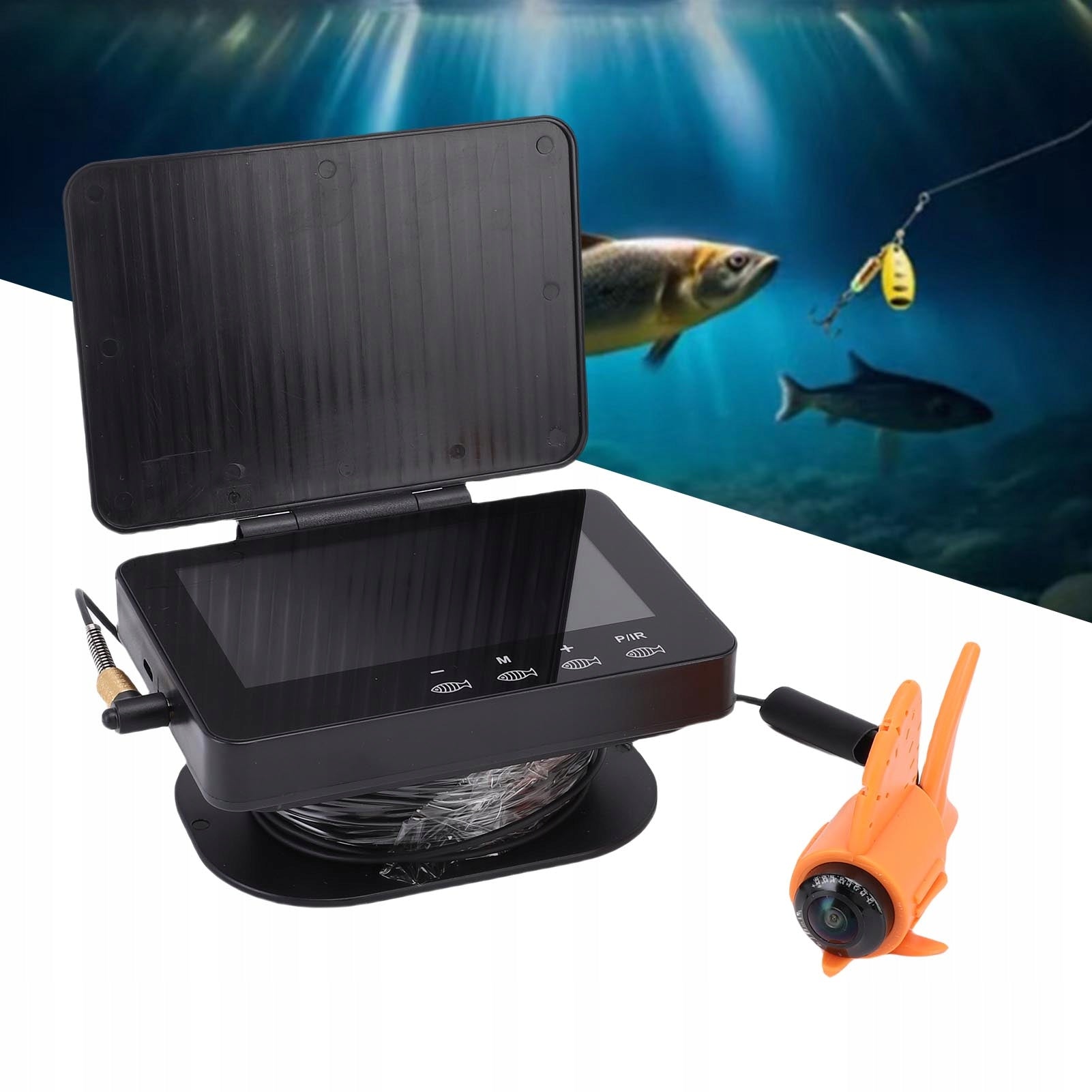 Underwater Fish Finder 4,3 Inch Screen 1080p 5MP 195° Wide Angle 1M