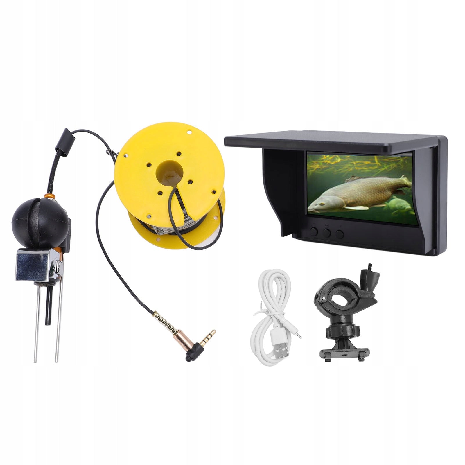 Underwater Fishing Camera 1080p 5MP 1500cd Brightness 220 Degree Angle 4,3 44 Model 2187CWZQ